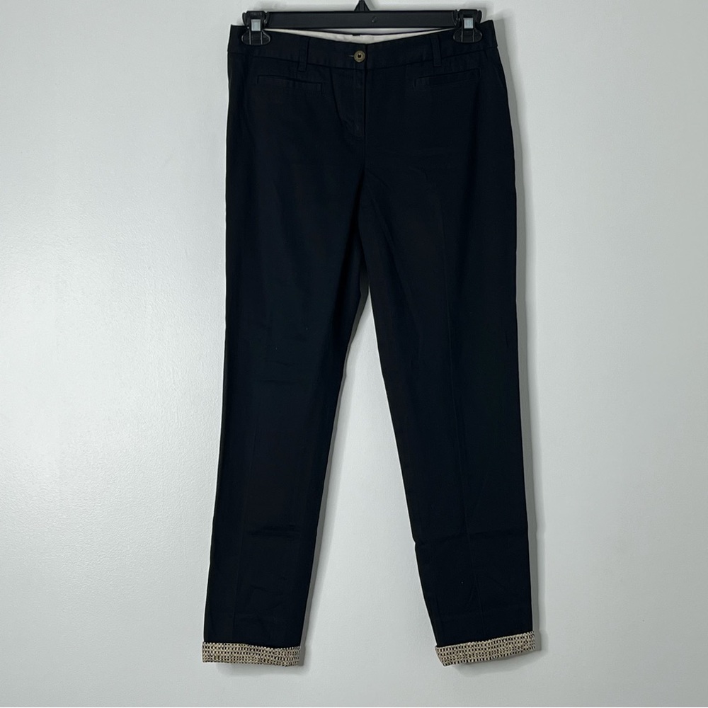 Brooks Brothers navy‎ cuffed him, cotton ankle pants size 4